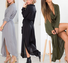 CUTE SEXY LOOSE LONG-SLEEVED DRESS HIGH QUALITY