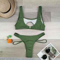 qy2027 Stylish women's separate swimsuit