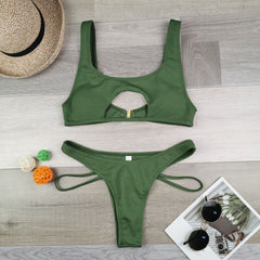 qy2027 Stylish women's separate swimsuit