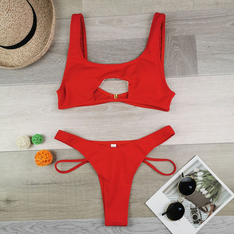 qy2027 Stylish women's separate swimsuit