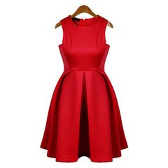 SPRING, SUMMER, CANDY COLOR SLEEVELESS DRESS FASHION