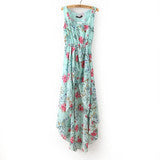 CUTE FLORAL IRREGUALR DRESS