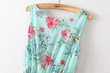 CUTE FLORAL IRREGUALR DRESS