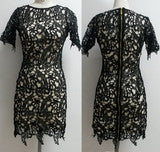 ROUND COLLAR LACE HOLLOW OUT JOKER SEXY CULTIVATE ONE'S MORALITY DRESS