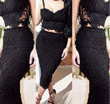 HOT TWO PIECE LACE ELEGANT DRESS HIGH QUALITY
