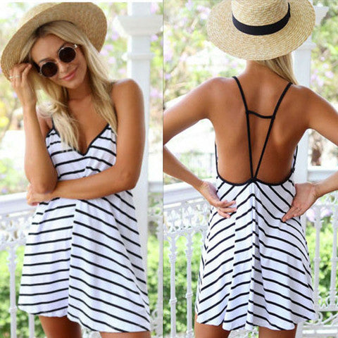 ON SALE SEXY STRIPE DRESS