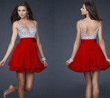 ON SALE DEEP V SHINING PARTY DRESS