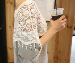 CUTE LACE HOLLOW OUT TOP