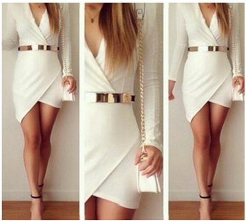 HOT CUTE V SEXY DRESS NO BELT HIGH QUALITY