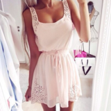 CUTE CHIFFON HOT DRESS