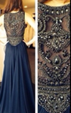 FULL RHINESTONE TOTEM LONG DRESS WEDDING PARTY DRESS HOMECOMING