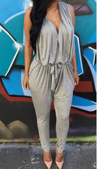 HOT GREY BLACK JUMPSUIT