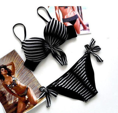 TWO PIECES STRIPES BIKINIS