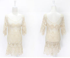 CUTE FRESH NET LACE DRESS