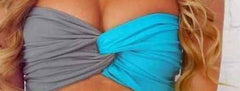 COLOR MATCHING SWIMSUIT BUST OUT A WORD