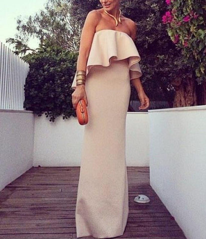 HOT STRAPLESS LONG DRESS