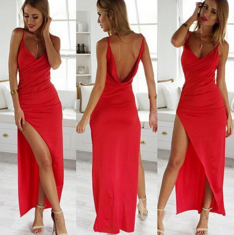 SEXY SHOW BODY RED DRESS