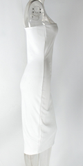 HOT WHITE STRAPLESS DRESS