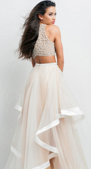 CUTE TWO PIECE HOMECOMING DRESS