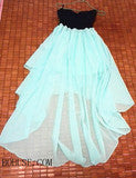 HOT STRAPLESS MINT GREEN DRESS