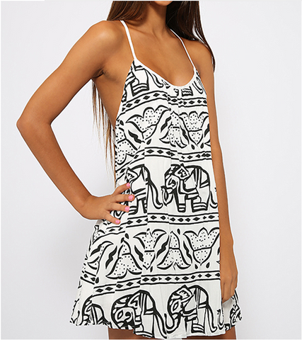 HOT STRAPS TOTEM DRESS