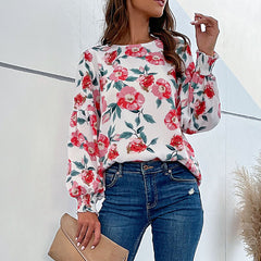 Women's new style with long sleeve printed shirt underneath