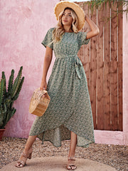 Women's new loose fitting floral dress