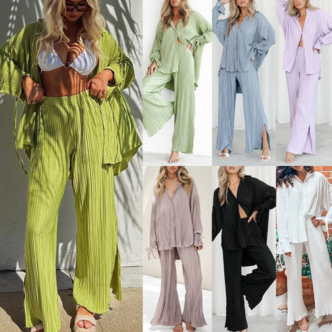 A-Z women's new two-piece split pajama set
