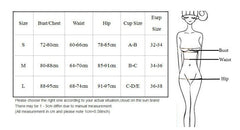 DS DM 8815 Stylish women's separate swimsuit