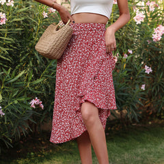 Women's new fashion floral skirt