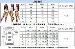 A-Z women's new fashion camouflage printing pocket loose cargo pants casual pants