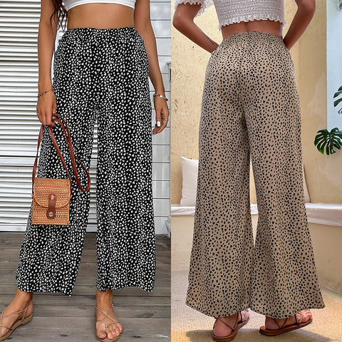 Women's new casual wide leg capris