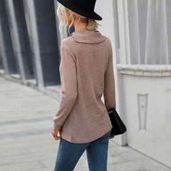 Women's New Loose Solid Long Sleeve T-Shirt