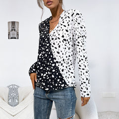 Women's New Leopard Pattern Long Sleeve Women's Shirt