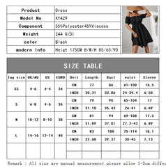 A-Z Women's New Off Shoulder Single breasted Mid length Dress