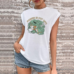 Women's New Letter Short Sleeve T-shirt