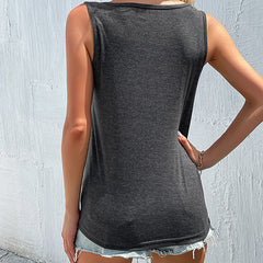 Women's New Twisted Solid Strap Top