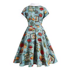 A-Z Women's New Big Swing Vintage Dress