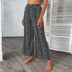 Women's new casual wide leg capris