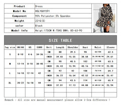 Women's New Printed Long Sleeve Waist Dress