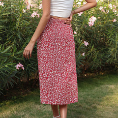 Women's new fashion floral skirt