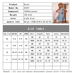 Women's New High Waist Loose Doll V-Neck Dress