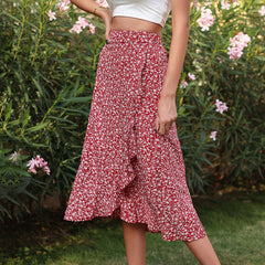 Women's new fashion floral skirt