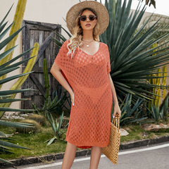 Women's new beach smock cut-out dress