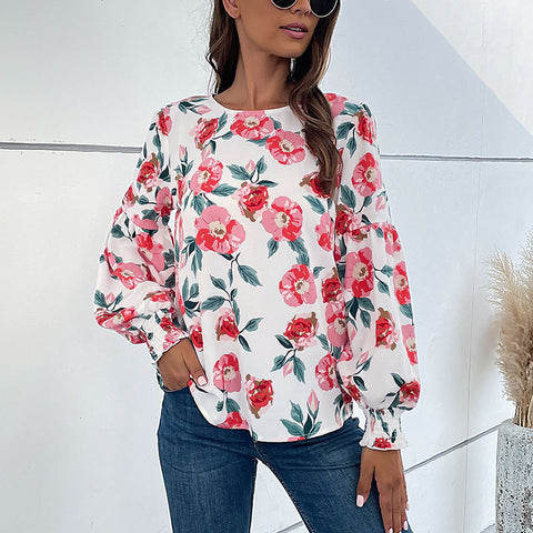 Women's new style with long sleeve printed shirt underneath