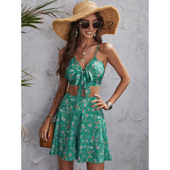 A-Z Women's New Slim Fit Green Set for Women