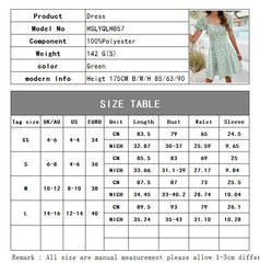 A-Z Women's New Square Neck Lantern Sleeve Slim Fit Short Dress