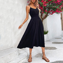 Women's Fashion Off Shoulder Strap Dress