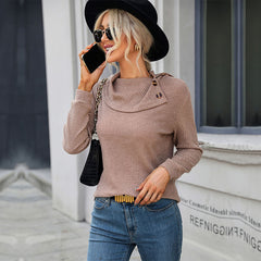 Women's New Loose Solid Long Sleeve T-Shirt