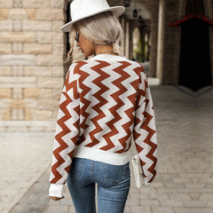 Women's new casual loose fitting long-sleeved sweater